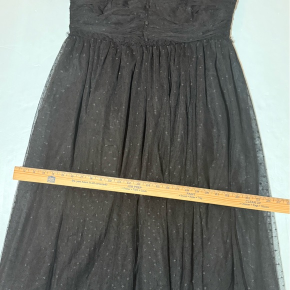 IVY CITY Co Black Dress Womens M / L the Gala Dress Tulle Wedding Cocktail - Picture 9 of 14